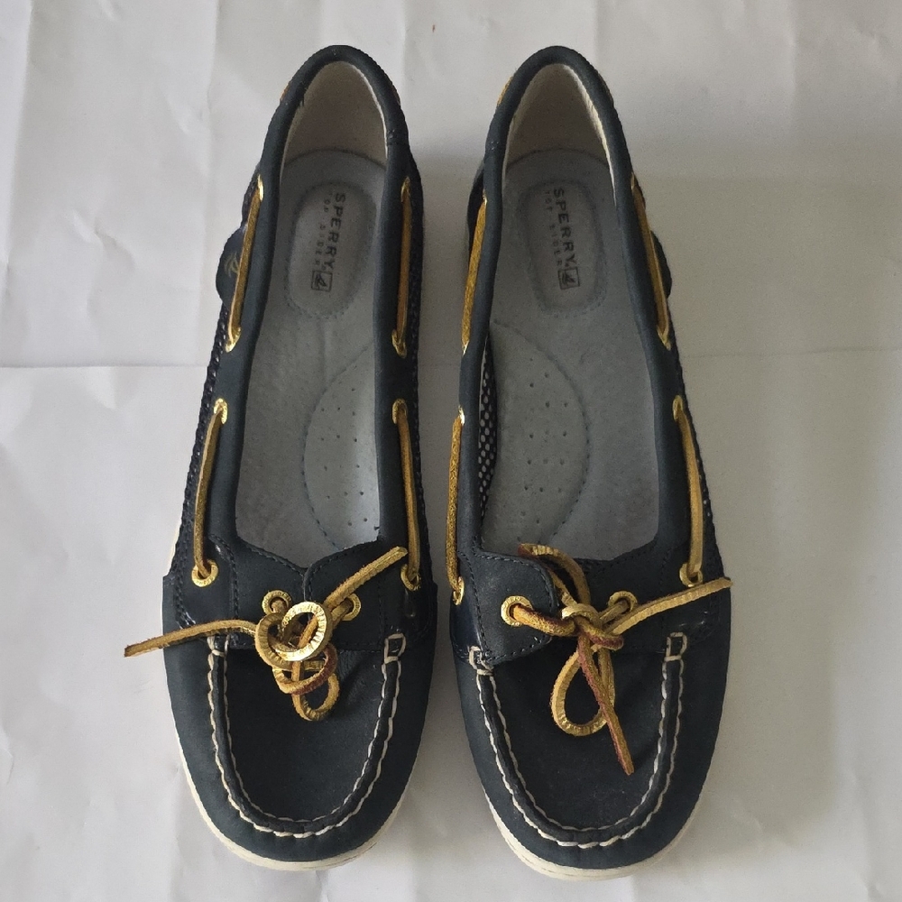 Sperry Women's Black and Tan Loafers